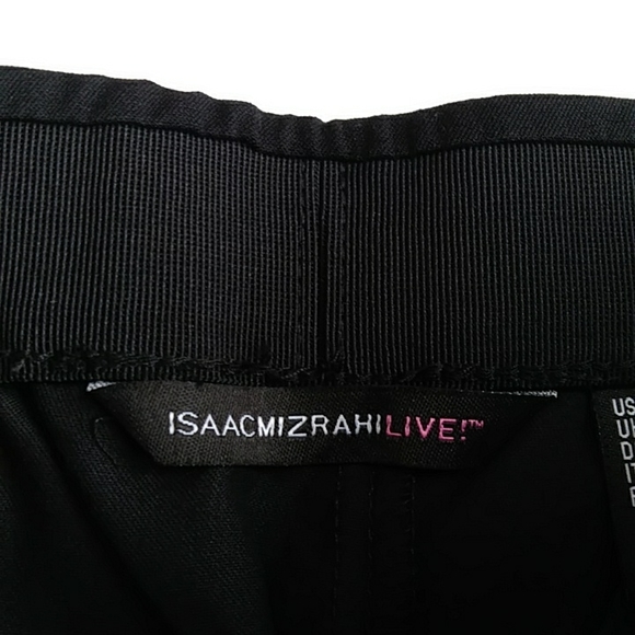Isaac Mizrahi Live! Scalloped Lace Trim Pants 2P Black - Picture 4 of 16